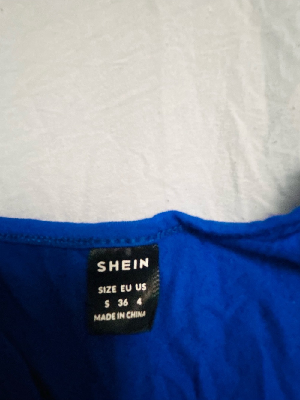 SHEIN Bright Blue Casual Top